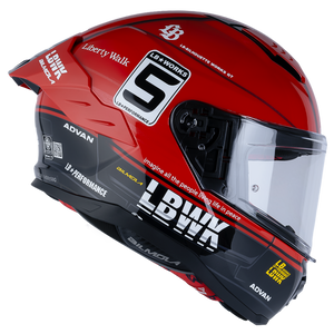 Right Side View of Bilmola NexR Red R34 Motorcycle Helmet